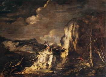 Salvator_Rosa_-_Rocky_Landscape_with_a_Huntsman_and_Warriors_-_WGA20063